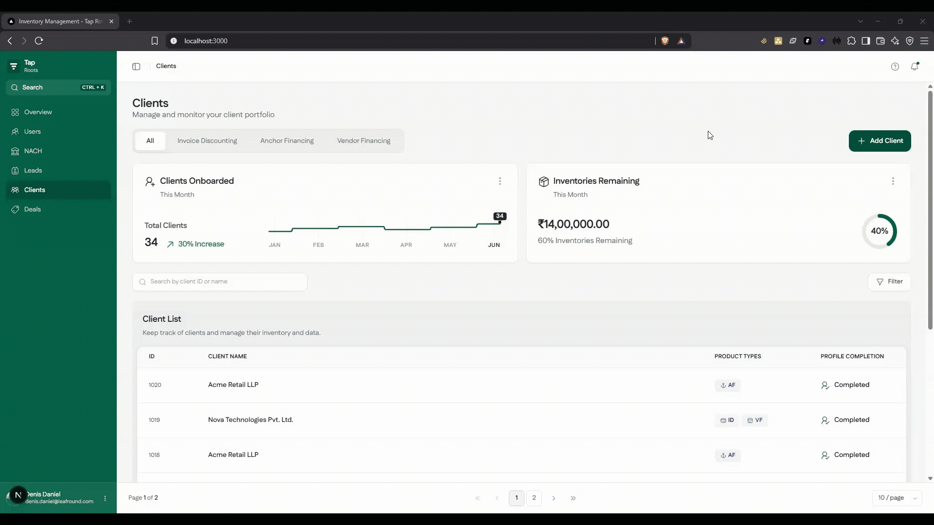 Documents flow