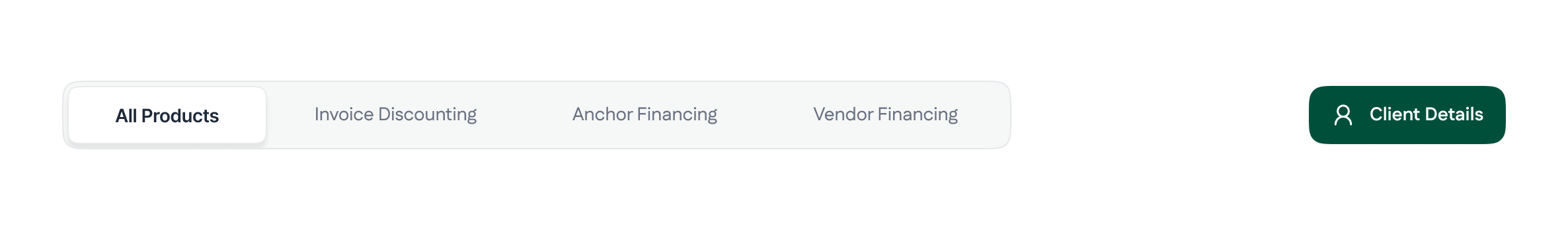 Product filter and add client controls